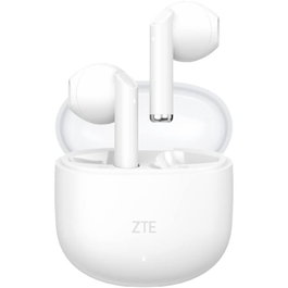 ZTE Buds 2 Auriculares Inalámbricos Bluetooth 5.3 con Estuche de Carga - 25 Horas de Autonomía, Resistencia al Agua IPX4, Control Táctil, Blancos - EB64G-W